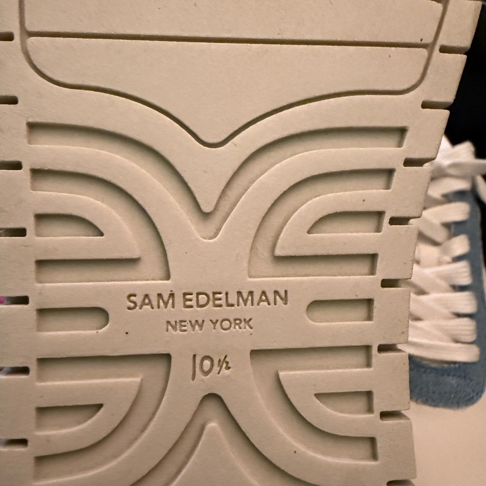 Sam Edelman Denim Blue and White Sneakers - Picture 6 of 6